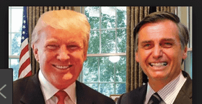Fotos no Google igualam Trump e Bolsonaro à palavra idiota