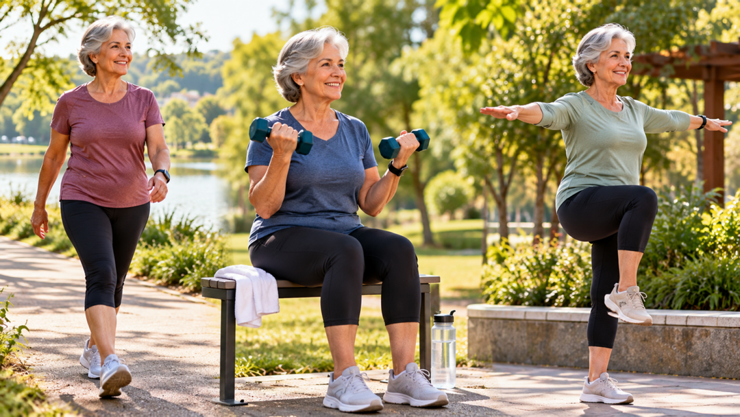 Depois dos 60 anos, diferentes exercícios trabalham capacidades distintas. Saiba como incluir caminhada, força e equilíbrio sem exagerar na rotina.
