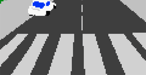 Festa estranha: música animada com pixels dançantes