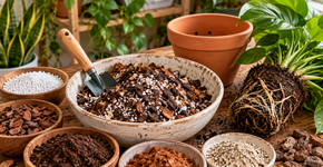 Como preparar um substrato mais drenante para plantas que sofrem com excesso de água