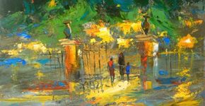 Um toque de arte cidades retratadas na pintura de Dmitri Spiros