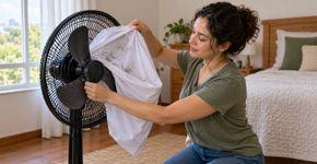 Como limpar as lâminas do ventilador com uma capa de travesseiro
