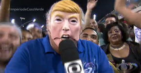 Márcio Canuto veste máscara de Trump e vira sensação na internet