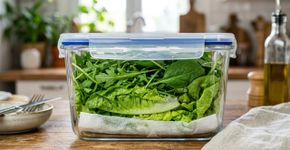 Para que serve colocar uma folha de papel toalha no pote de salada e como guardar para ela nunca murchar na gaveta