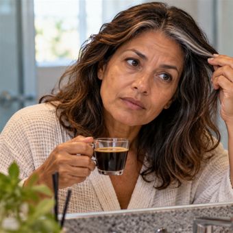Featured mobile: Diga adeus às tinturas agressivas: conheça a mistura caseira com café que ajuda a disfarçar os fios brancos