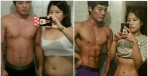 Casal de namorados faz dieta e muda seus corpos em apenas 5 meses