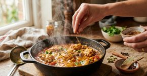 Os indianos concordam: “Para deixar o curry mais perfumado e saboroso, o segredo é adicionar garam masala durante o cozimento.”