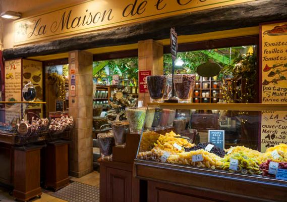 La Maison de l'Olive, na Rue Pairoliere, na Cidade Velha de Nice