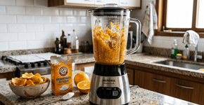 Liquidificar casca de laranja e bicarbonato: Uma mistura poderosa que tem uma grande função para a cozinha e a limpeza