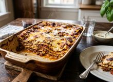 Featured side: Cozinheiros e cientistas italianos concordam: “A melhor lasanha é feita com molho bolonhesa cozido por pelo menos três horas em fogo baixo.”
