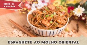 Aprenda a fazer um Espaguete ao Molho Oriental