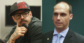 Tico Santa Cruz discute com filho de Jair Bolsonaro na web