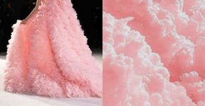 Desfile de moda inspirado na beleza dos elementos da natureza