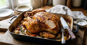 Os cozinheiros concordam: “Para obter frango bem dourado, não aumente o fogo, mas sim seque bem a pele antes de assar”