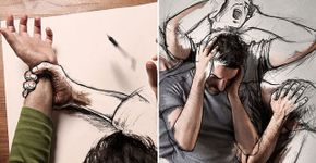 Artista mescla fotografia e ilustração em incríveis trabalhos
