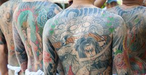 Série de fotos mostra relação da tatuagem com a máfia japonesa
