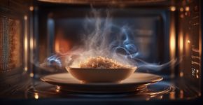 Por que seu prato fica gelado no micro-ondas enquanto a comida ferve