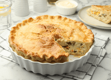 Featured side: Essa torta de frango cremosa é fácil de fazer para o lanche da tarde