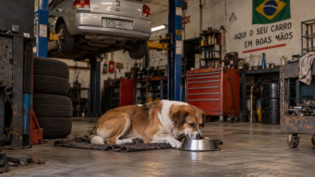 A oficina transforma a espera do cachorro em uma nova rede de cuidado.