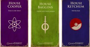 Artista brasileiro mistura as casas de Game of Thones com ícones da cultura pop