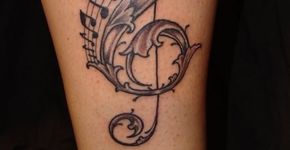 Tatuagens inspiradas em notas musicais