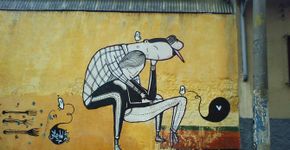Alex Senna leva amor e nostalgia para os muros da cidade