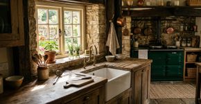 Por que as cozinhas das casas antigas tinham uma pequena janela perto da pia?