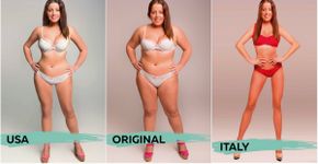 Mulher é photoshopada para ser o ‘corpo perfeito’ de 17 países diferentes