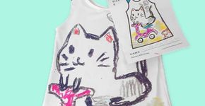 Empresa transforma desenho de crianças em roupas