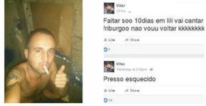 Detento atualiza Facebook de dentro da cela e conta as novidades
