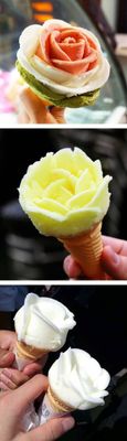 Doces japoneses: sorvete florido