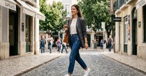 Esqueça o marrom, a cor dos tênis deste ano está dominando o jeans