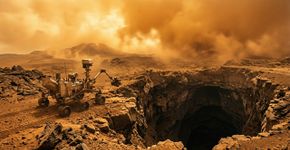 Astrônomos comprovam pela primeira vez a presença de uma gigantesca caverna vulcânica em Vênus