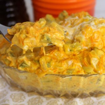 Featured mobile: Abobrinha cremosa com requeijão e parmesão