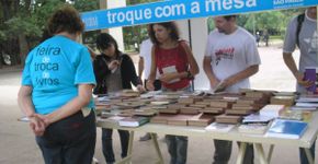 Feira de troca de livros e gibis no Parque Anhanguera