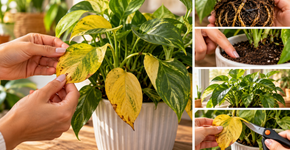 Como recuperar uma planta que começou a apresentar folhas amareladas