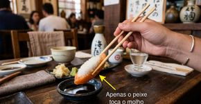 Os chefs japoneses concordam: “O melhor sushi não é feito com molho de soja em excesso, mas com arroz bem temperado e peixe fresco cortado na hora”
