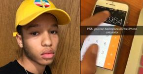 Estudante que descobre recurso da calculadora do Iphone viraliza