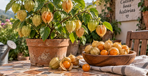 Poucos brasileiros conhecem esta fruta africana que cresce dentro de uma estrutura parecida com uma pequena lanterna