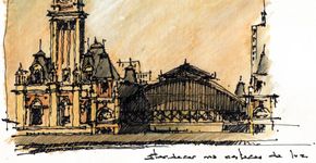 Escritório de arquitetura disponibiliza croquis para colorir