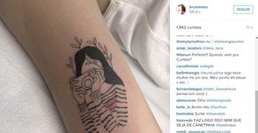 Tatuadora Brunella Simões faz sucesso no Instagram pelas linhas retas, finas e precisas