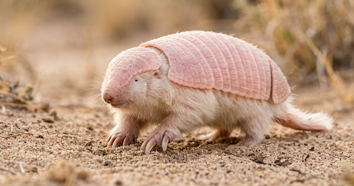 O pequeno mamífero que parece um tatu de brinquedo e passa quase toda a vida escondido debaixo da areia