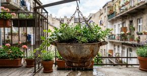Se você tiver um escorredor antigo, ele pode virar uma peça diferente para cultivar plantas