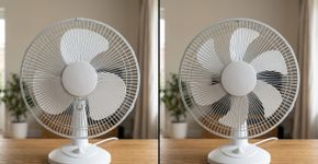 Por que alguns ventiladores possuem uma hélice diferente das outras?