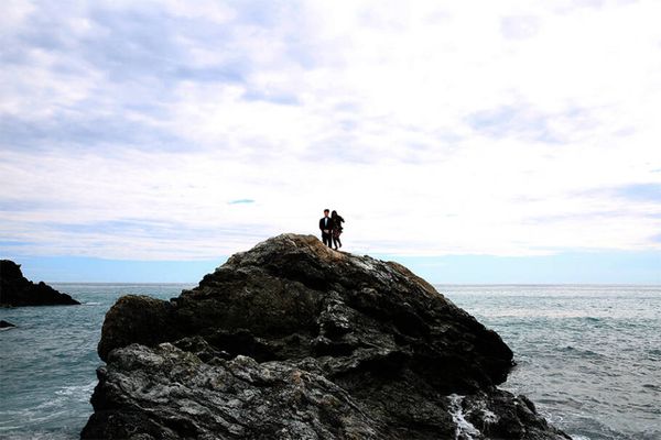 Na Riviera Italiana, em Levanto