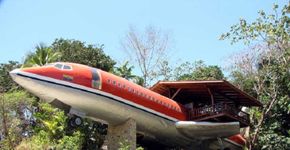 Carcaça de avião se transforma em casa