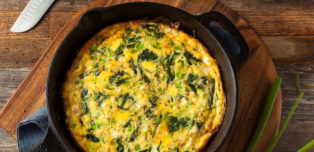 Omelete verde delicioso