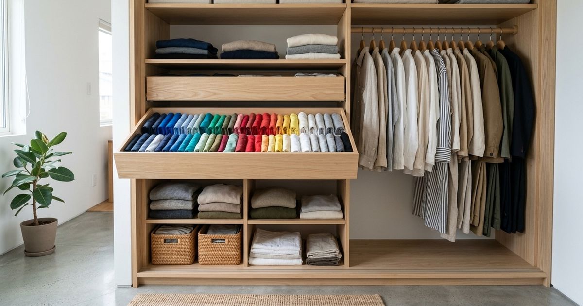Organize o guarda-roupa com a técnica japonesa que está conquistando cada vez mais pessoas: um método simples que pode ser feito em casa e promete resultados dignos de loja, com roupas mais visíveis, dobras perfeitas e espaço bem aproveitado