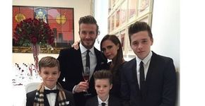 Com 5 e 12 anos filhos de David Beckham vão à academia