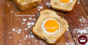 Café da manhã criativo: como fazer pão caseiro com ovo dentro